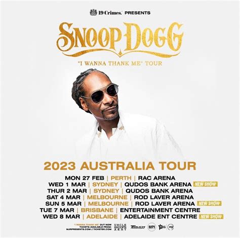 Snoop Dogg - I Wanna Thank Me AU Tour - Sheldon Ang Media