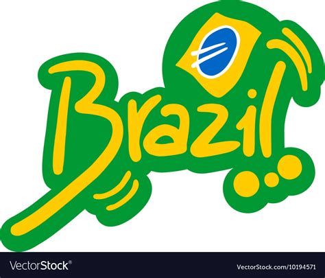 Brazil symbol Royalty Free Vector Image - VectorStock