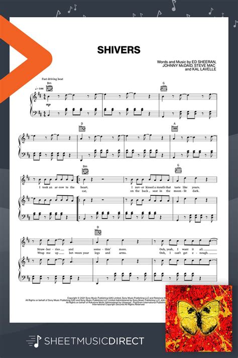 Shivers Sheet Music | Ed Sheeran | Piano, Vocal & Guitar Chords (Right-Hand Melody) | Sheet ...