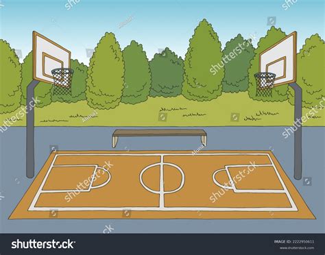 Drawing Of A Basketball Court - prntbl.concejomunicipaldechinu.gov.co