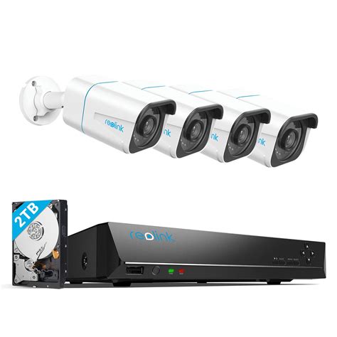 REOLINK 4K Security Camera System, 4pcs H.265 4K PoE Security Cameras ...