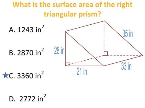 PPT - What is the surface area of the right triangular prism? PowerPoint Presentation - ID:2482843