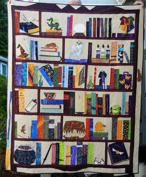 Harry Potter Quilt Pattern Quilt Potter Harry Made Sampler Hogwarts ...