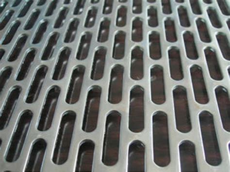 Perforated sheet elongated hole - Perforated sheets elongated round holes