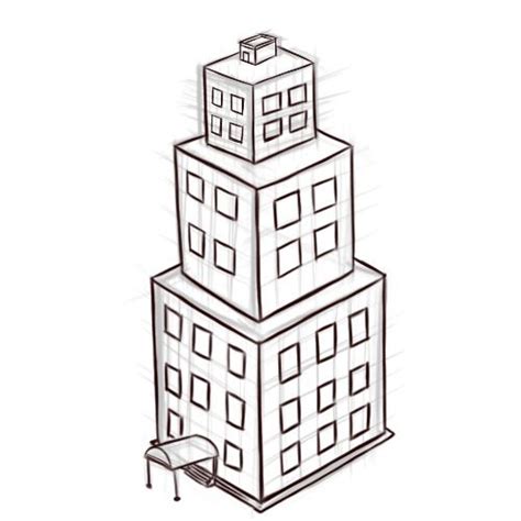 How to Draw Buildings: 5 Steps (with Pictures) - wikiHow | Building drawing, Visual art lessons ...