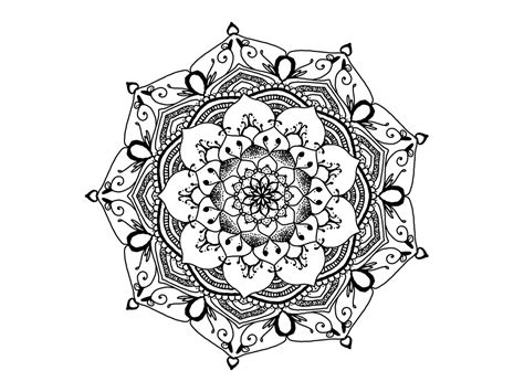 Mandala Black And White Zendala · Free image on Pixabay