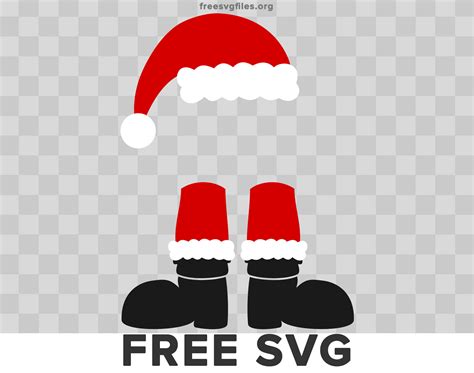 Free Santa Hat Santa Boots Svg - Download for Free