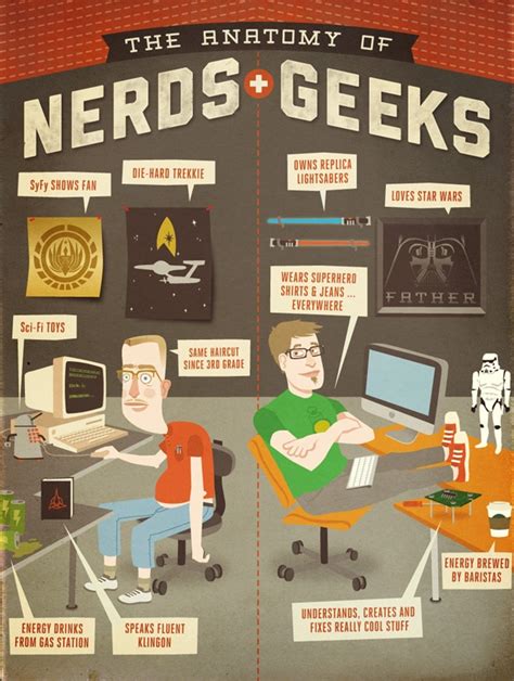 Geeks vs. Nerds: The Anatomy [Infographic] | Bit Rebels