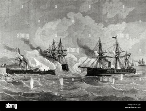 War of the Pacific.1879-1883. Conflict between Chile and Peru and Stock ...