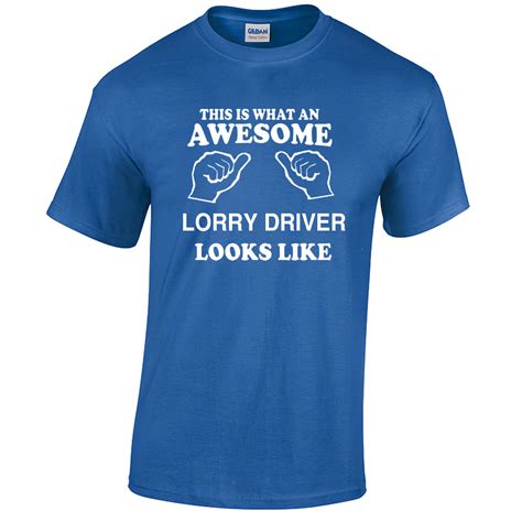 AWESOME LORRY DRIVER T-Shirt Funny mens truck trucker gift | eBay
