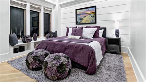 15 Stunning Black, White and Purple Bedrooms | Home Design Lover