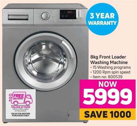 Front Loader Washing Machine 8kg offer at Game