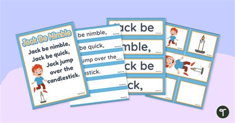 Jack Be Nimble - Sequencing Cards | Teach Starter