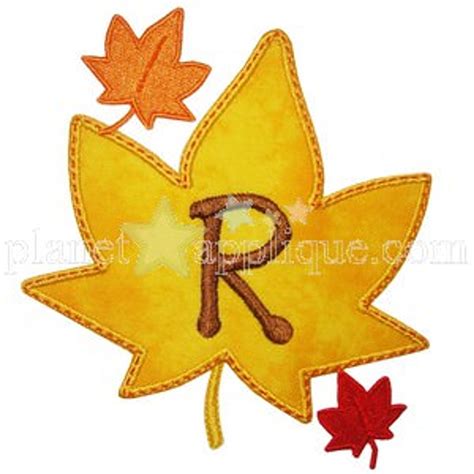 Leaf Alpha Embroidery Machine Design