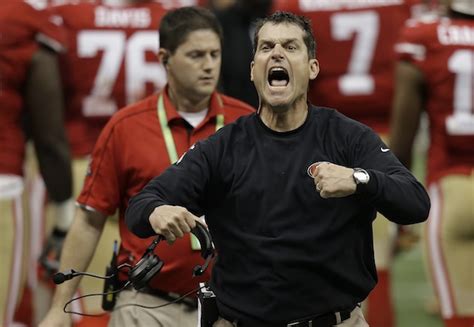 Jim Harbaugh was just a tad angry after the no-call in the end zone