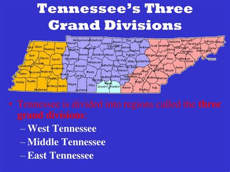 Printable Maps Of Tn Three Grand Divions - Free Printable Download