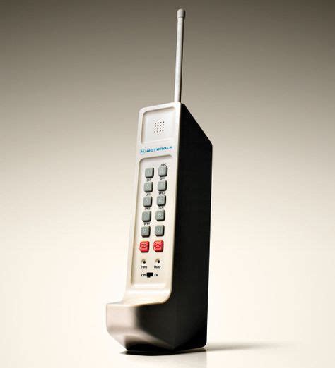 The First Cell Phone Motorola DynaTAC, Built by Martin Cooper, 1973 | Phone, Motorola dynatac ...