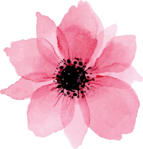 Watercolor painting Watercolour Flowers Art Pink flowers - flower png ...