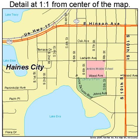 Haines City Florida Street Map 1228400