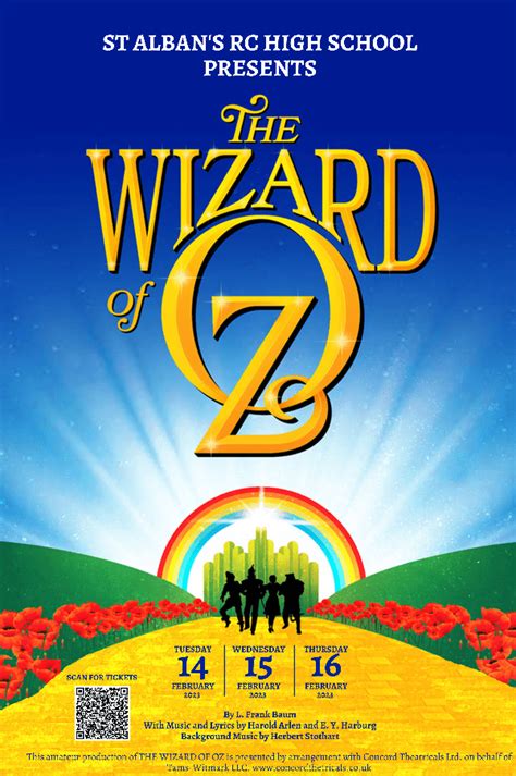 Wizard of Oz at St Alban's RC High School event tickets from TicketSource