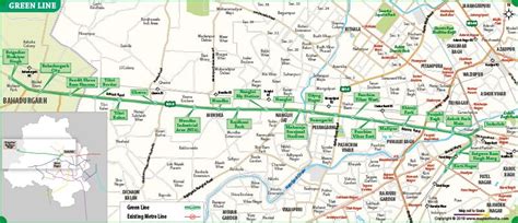 Delhi Metro Green Line Route Map Delhi Metro, Metro Rail, Route Map, Cartography, App, Green, Apps