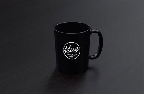 Black Coffee Mug Mockup – Free Design Resources