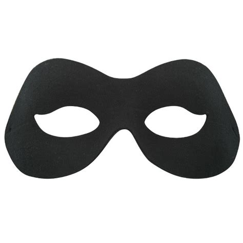 Fashion Black Mask - Costume Wonderland