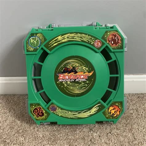 HASBRO GREEN BEYBLADE Shogun Steel Travel Battle Arena Stadium Case $40.60 - PicClick CA