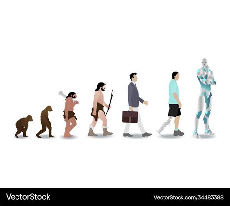 Evolution human to robot cyborg history man evolve