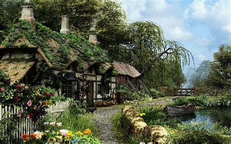 English Cottage Wallpapers - Top Free English Cottage Backgrounds - WallpaperAccess