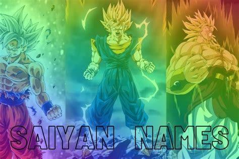 Saiyan Names by sagtom on DeviantArt