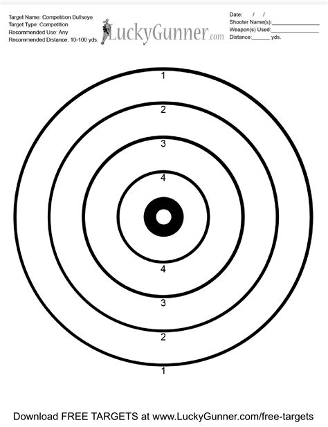 Free Printable 22 Rifle Targets - Printable Templates