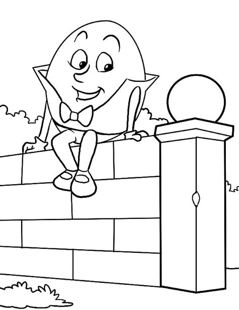 Humpty Dumpty Coloring Pages : Coloring Sky | Free nursery rhymes, Nursery rhyme crafts, Free ...