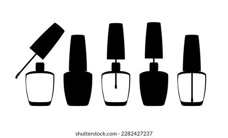 Nail Lacquer Silhouette High Quality Vector Stock Vector (Royalty Free ...