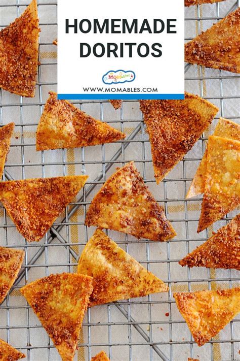 These Easy Homemade Dorito chips are made with clean ingredients and have cheesy and crunchy you ...