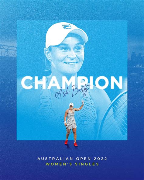 Congratulations Ash Barty! - Rogers Tennis Academy