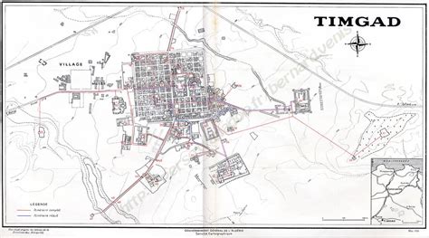 Timgad, antique thamugadi,le site, le role, l'histoire