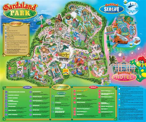 Gardaland | Paesaggi, Italia, Mappa