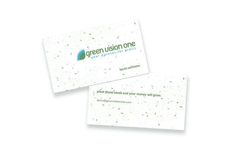 Plantable Seed Paper Business Cards | Eco-friendly & Biodegradable