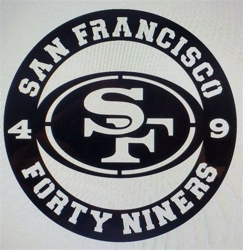 SF 49ers Metal Art Sign San Francisco Forty Niners Metal Art - Etsy