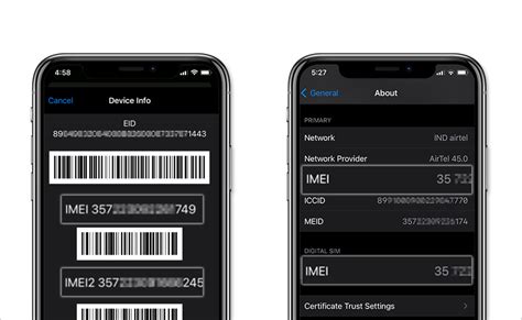 How to find the IMEI number of an iPhone or iPad?