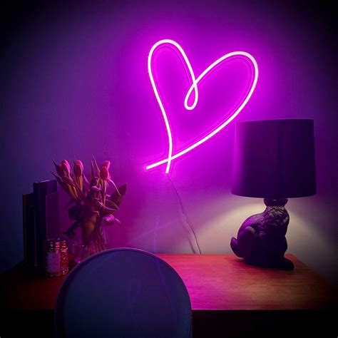 Custom Made Neon Signs, Large Heart Neon Sign, LED Business Sign – AOOS