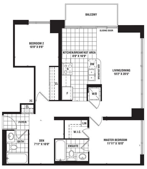 The Mirage Condos by Conservatory |Mirage Floorplan 2 bed & 2 bath