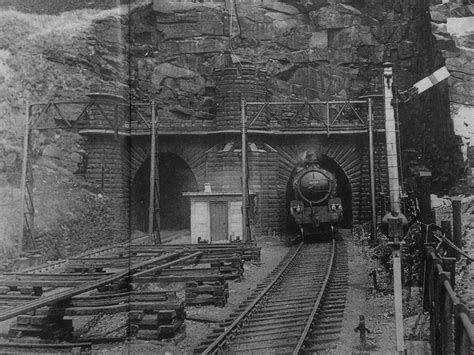 .61152 emerges from the western portal of Woodhead tunnel with a down express in June 1949.Some ...