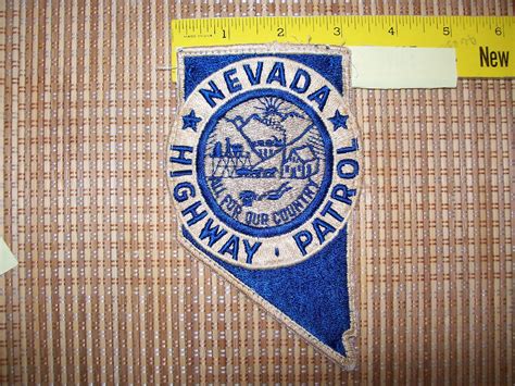 Nevada Highway Patrol Uniform Patch Vintage | Etsy