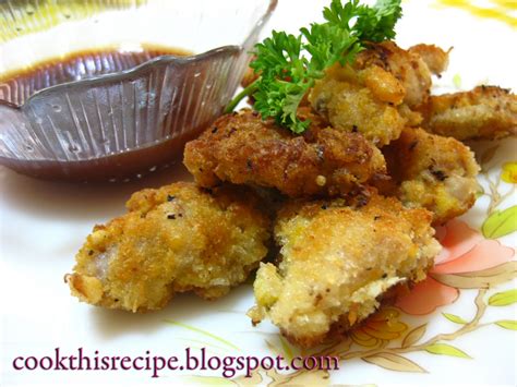 Cook this Recipe: Recipe: Chicken Nuggets with Dipping Sauce