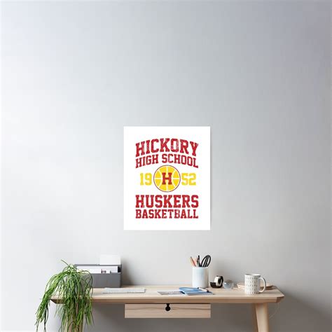 "Hickory High School Huskers Basketball (Variant)" Poster by huckblade ...