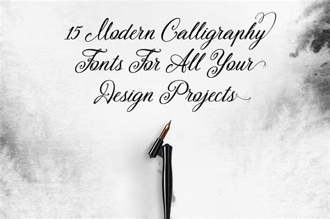 15 Modern Calligraphy Fonts for all Your Design Projects