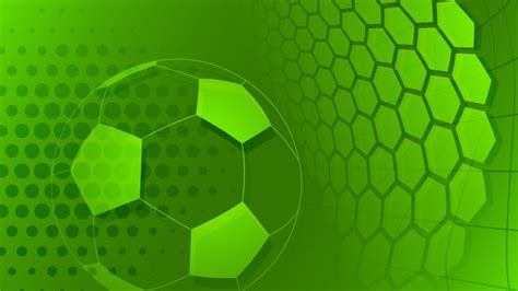 Premium Vector | Football or soccer background with big ball in green ...