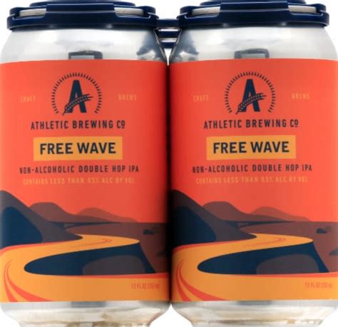 Athletic Brewing Co. Free Wave Non-Alcoholic Double Hop IPA, 6 cans / 12 fl oz - Kroger